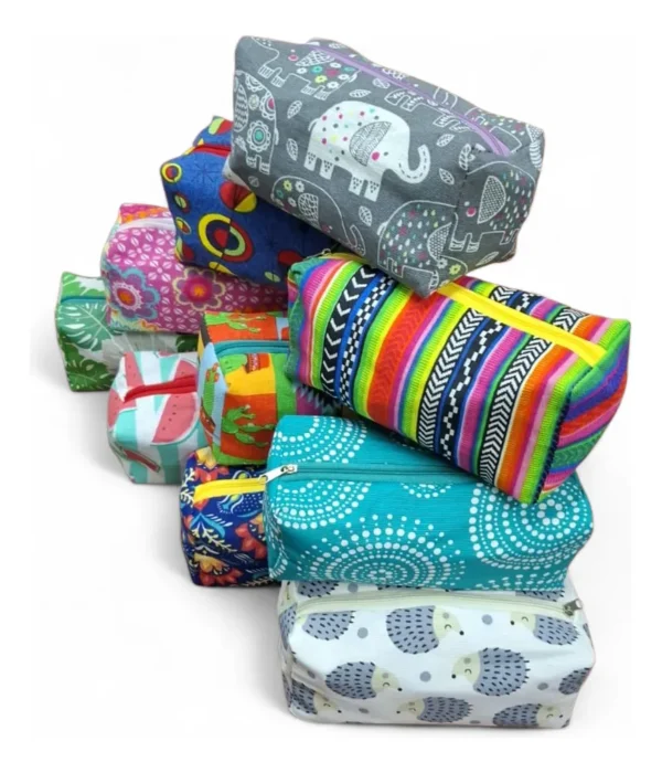 Cartucheras Grandes Por Docena - Lona Estampada - Pack X 12!